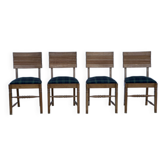 4 chairs attributed to Gaston Poisson