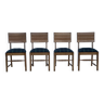 4 chaises attribuées à Gaston Poisson