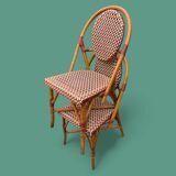 Paire d’anciennes chaises de bistrot terrasse