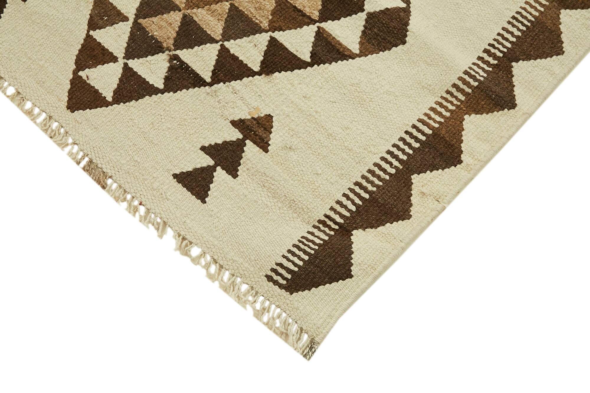 Turkish Handwoven Vintage Herki Kilim 96 cm x 360 cm