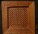 Square placemat in woven rattan and caning