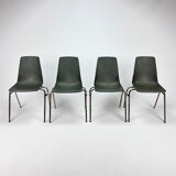 Ensemble de 4 chaises vintage Fantasia France années 1960