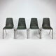 Ensemble de 4 chaises vintage Fantasia France années 1960