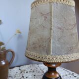 Rustic chic turned wooden bedside lamp haha skin day