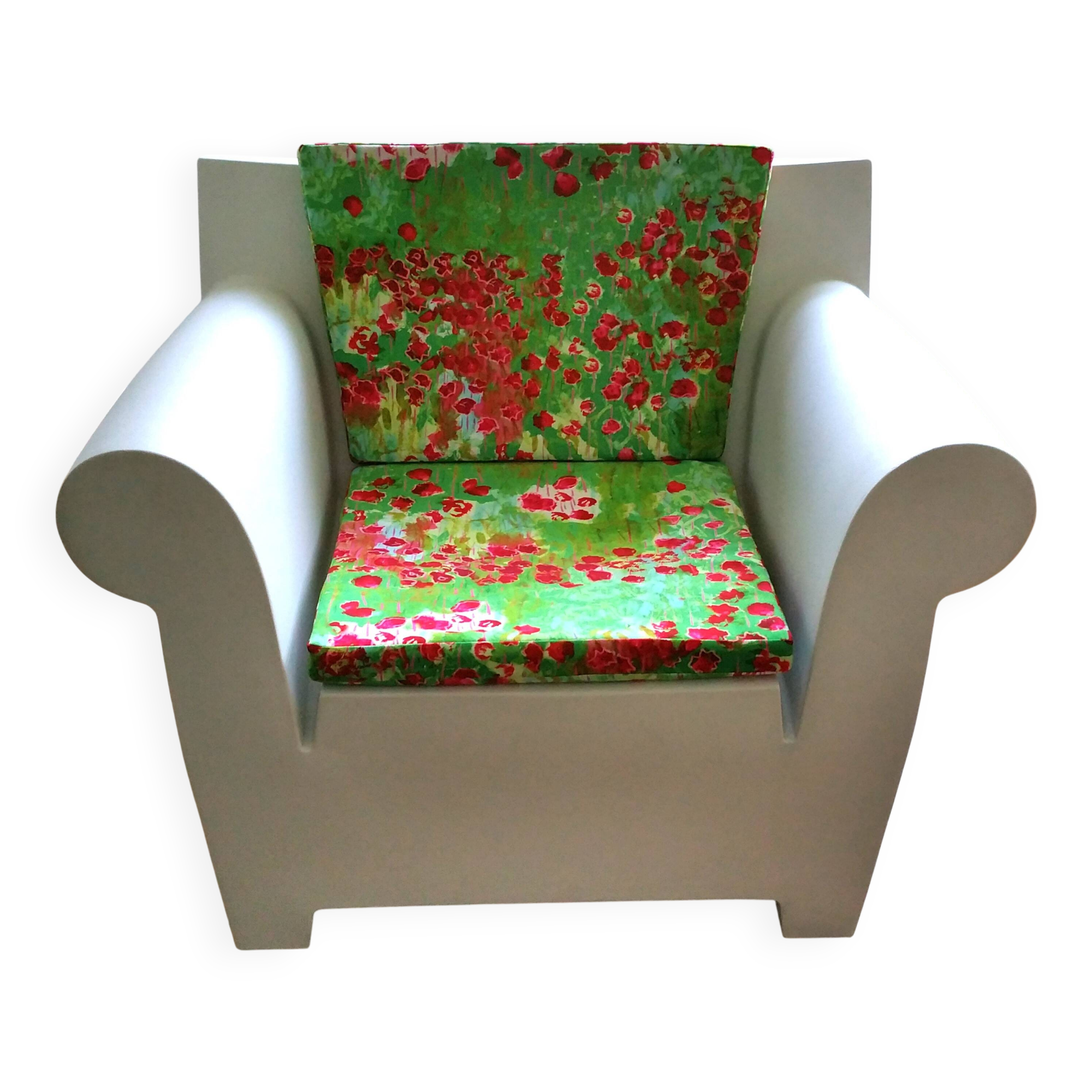 STARCK Bubble armchair "zinc white"