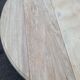 Renovated Louis Philippe round extendable dining table with flaps and 3 extensions.