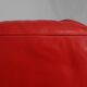 Red Mid-century 3-seater Leather Sofa by Edra, Italy 2000