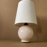 Small old glass table lamp