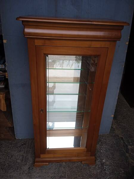 Louis Philippe cherry display case 140 cm