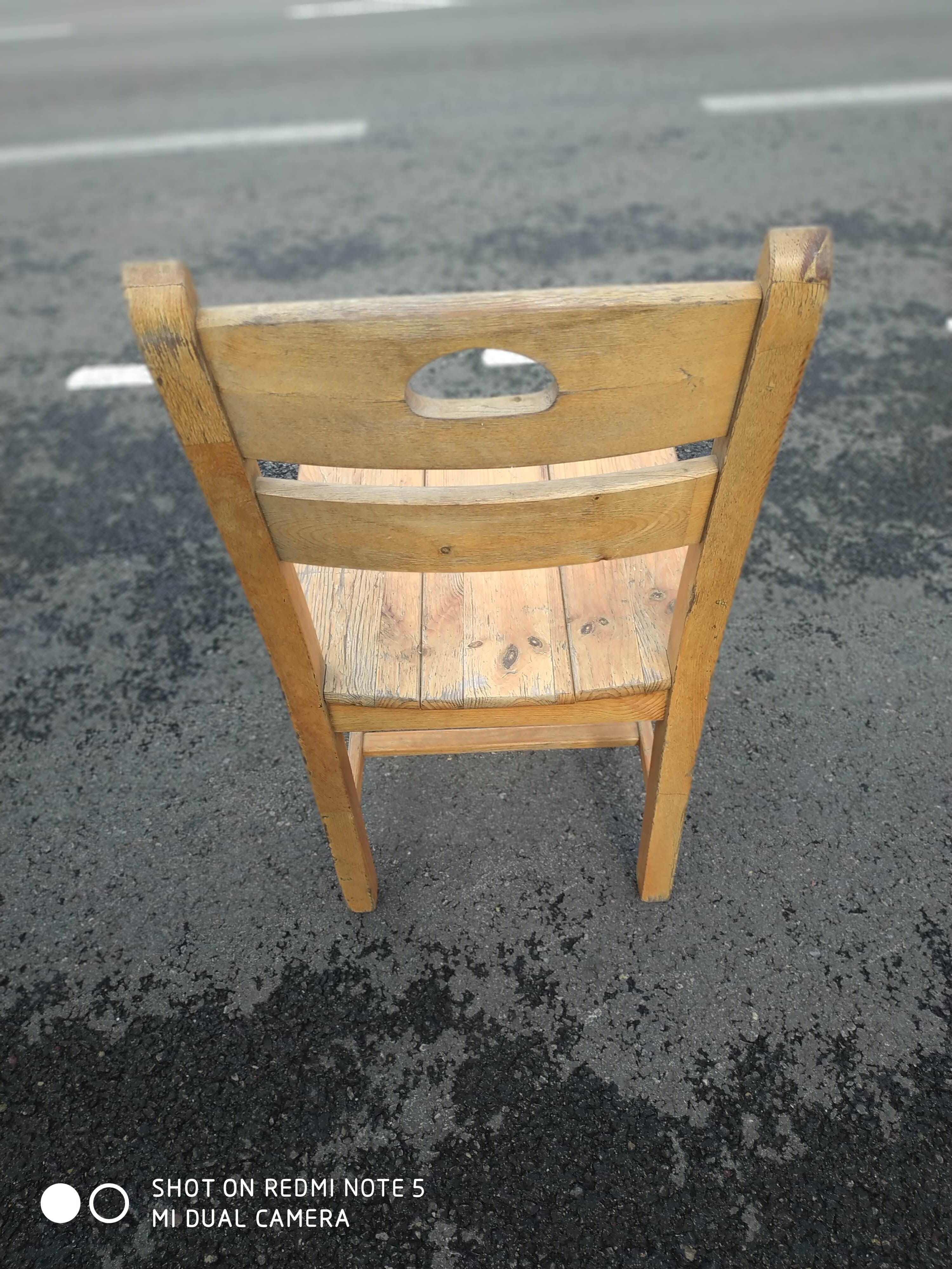 6 pine chairs chalet mountain seventies vintage