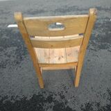6 pine chairs chalet mountain seventies vintage