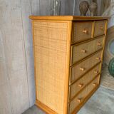 Rattan dresser
