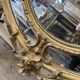 Oval mirror in the Napoleon III style