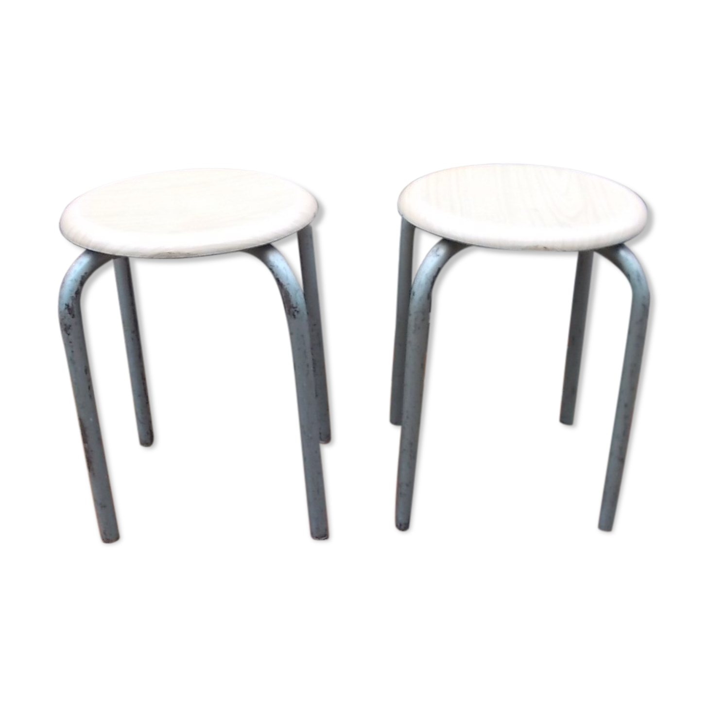Pair of vintage Werzalit stools
