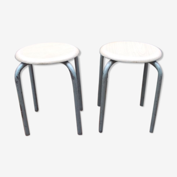 Werzalit vintage stools pair