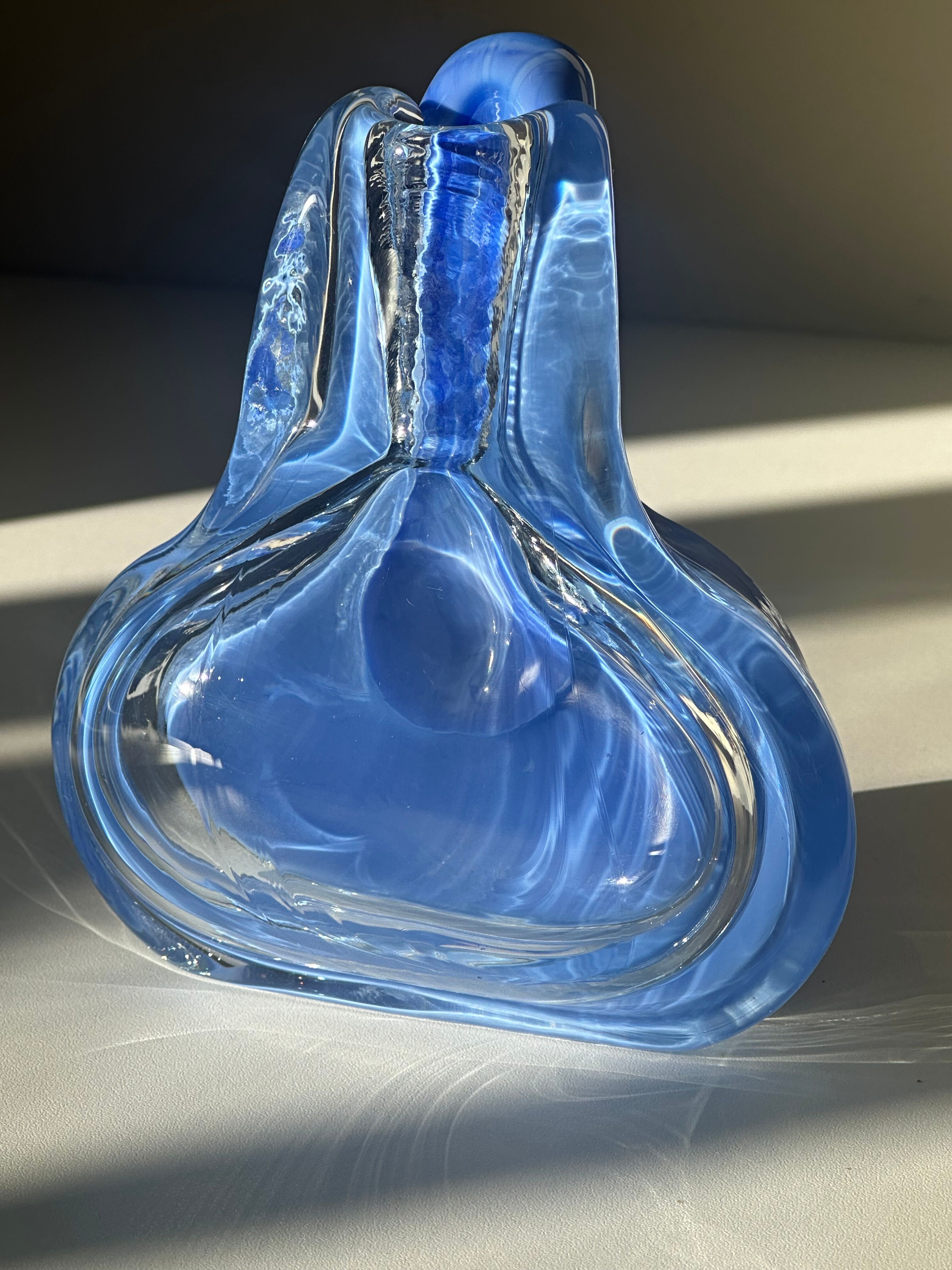 Vintage designer glass vase from the 70s