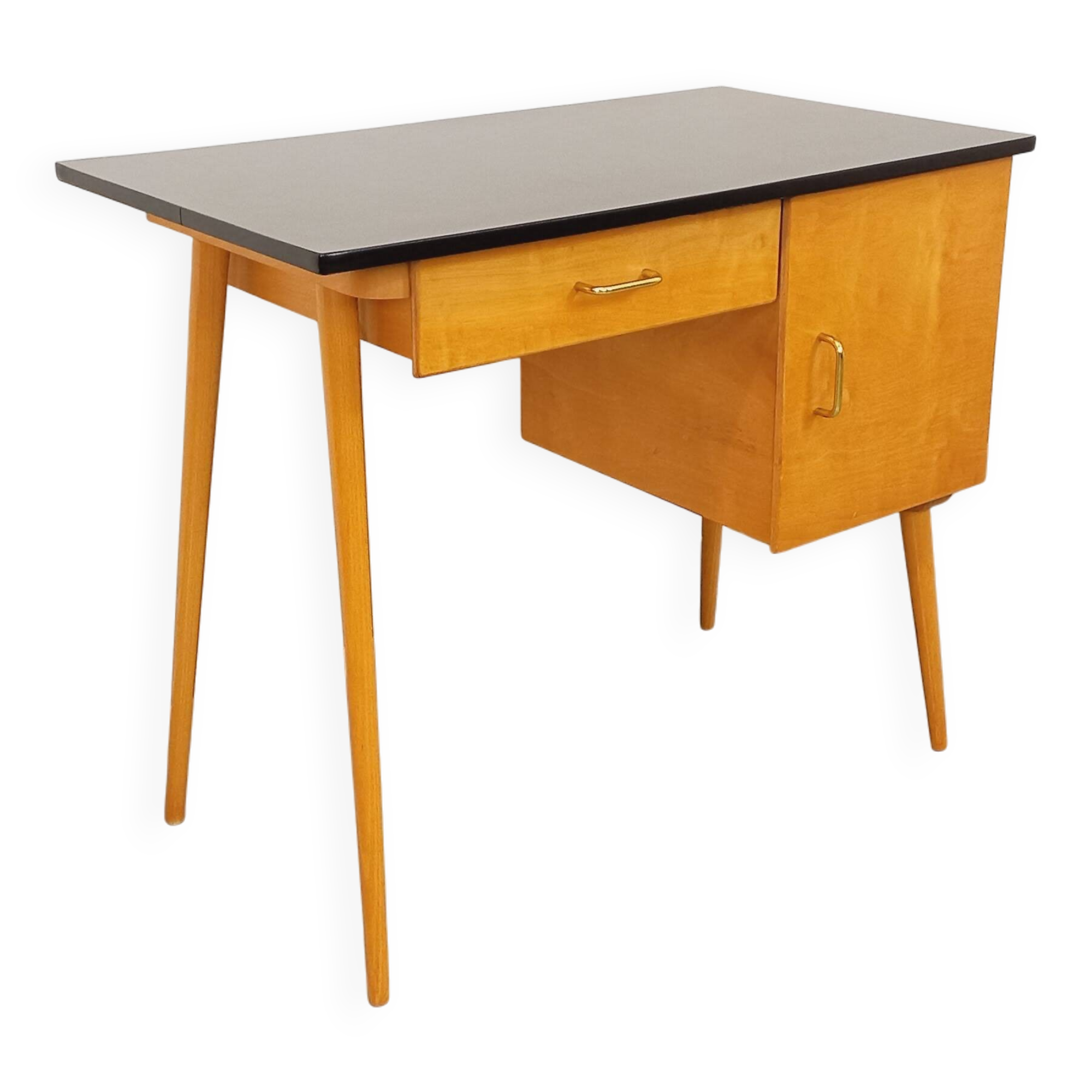 Baumann vintage wooden desk from the 1950s