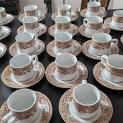 22 cups and saucers Bareuther Waldsassen distributed by Chomette Favor.