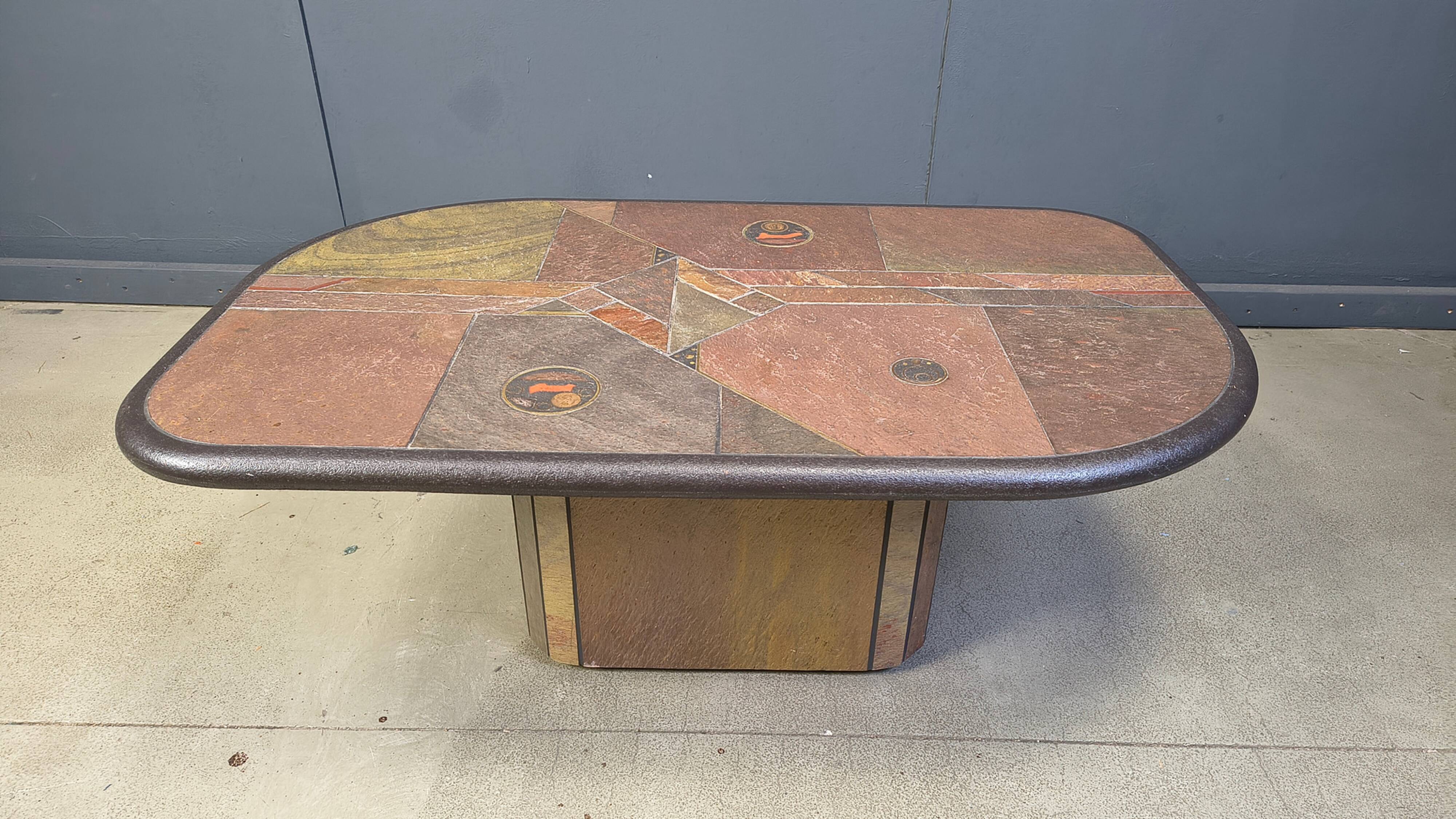 Vintage Paul Kingma style coffee table, 1980s