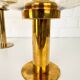 Pair of brass candle holders by Hans-Agne Jakobsson L102/32, Sweden, 1970.