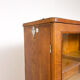 Vitrine de laboratoire scolaire en bois vintage
