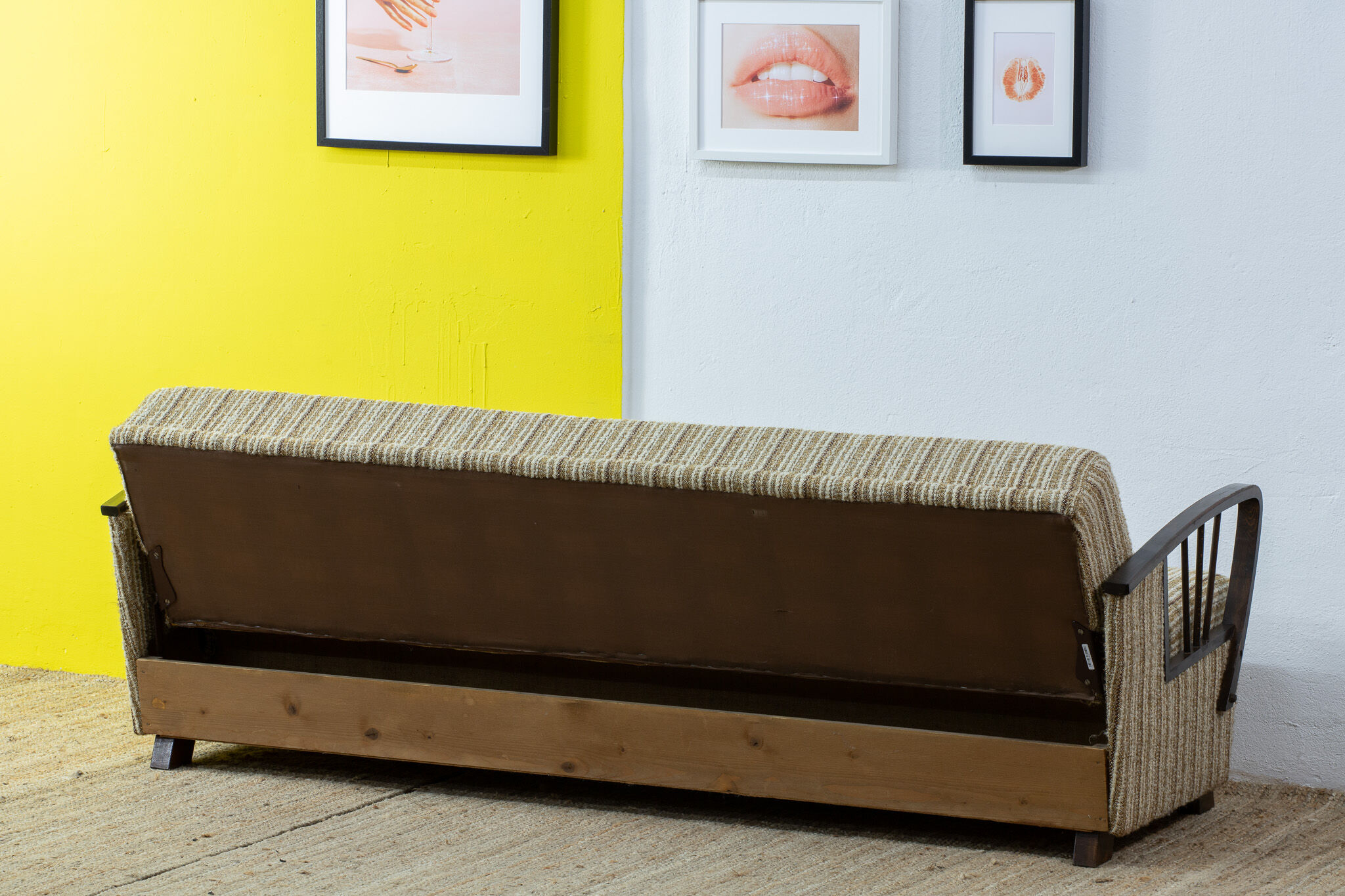Vintage Scandinavian Sofa – 202 cm