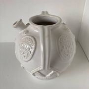 Malicorne (atelier Tessier), belle verseuse pouvant former vase en faïence