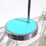 Mint and chrome eyeball lamp
