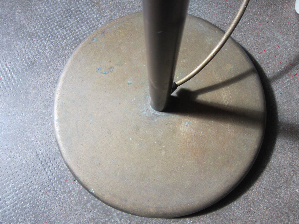 Brass floor lamp, art deco style