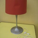 Lampe d'ambiance 1970 pied tulipe in brushed aluminium, reclining day offal