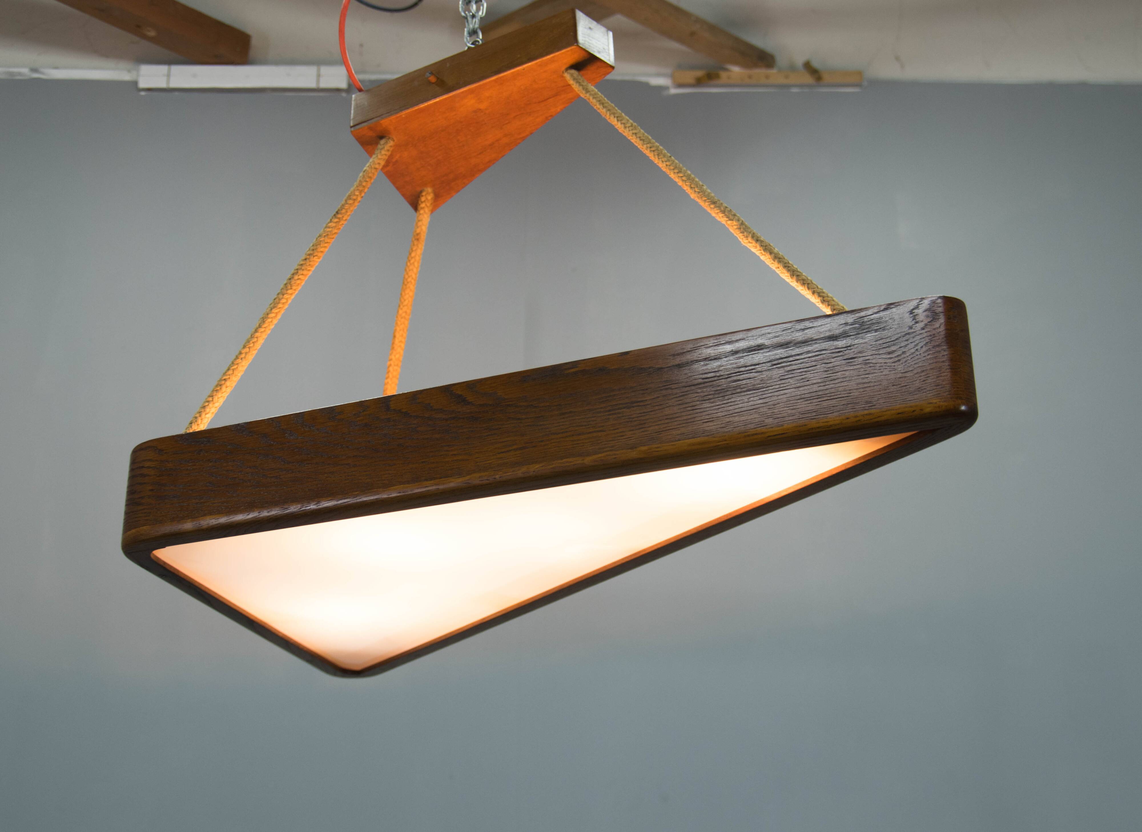 Mid-Century Modern Pendant Light by ULUV, 1960s – Restored