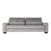 Sofa REJKIAVIK silver velour, Scandinavian design