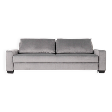 Sofa REJKIAVIK silver velour, Scandinavian design