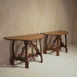 Pair of Italian consoles from the 18th century.