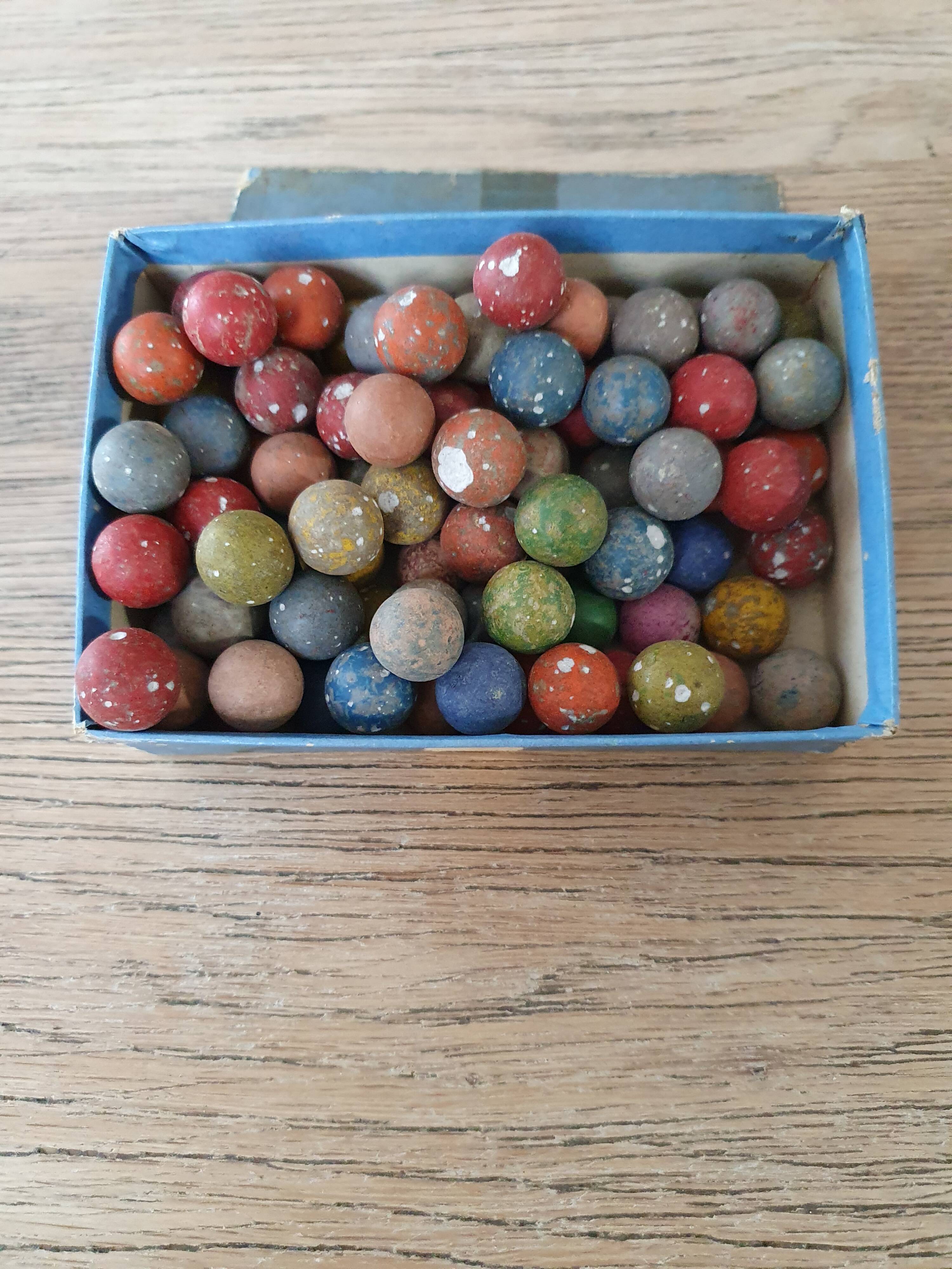 old terracotta balls (1950)