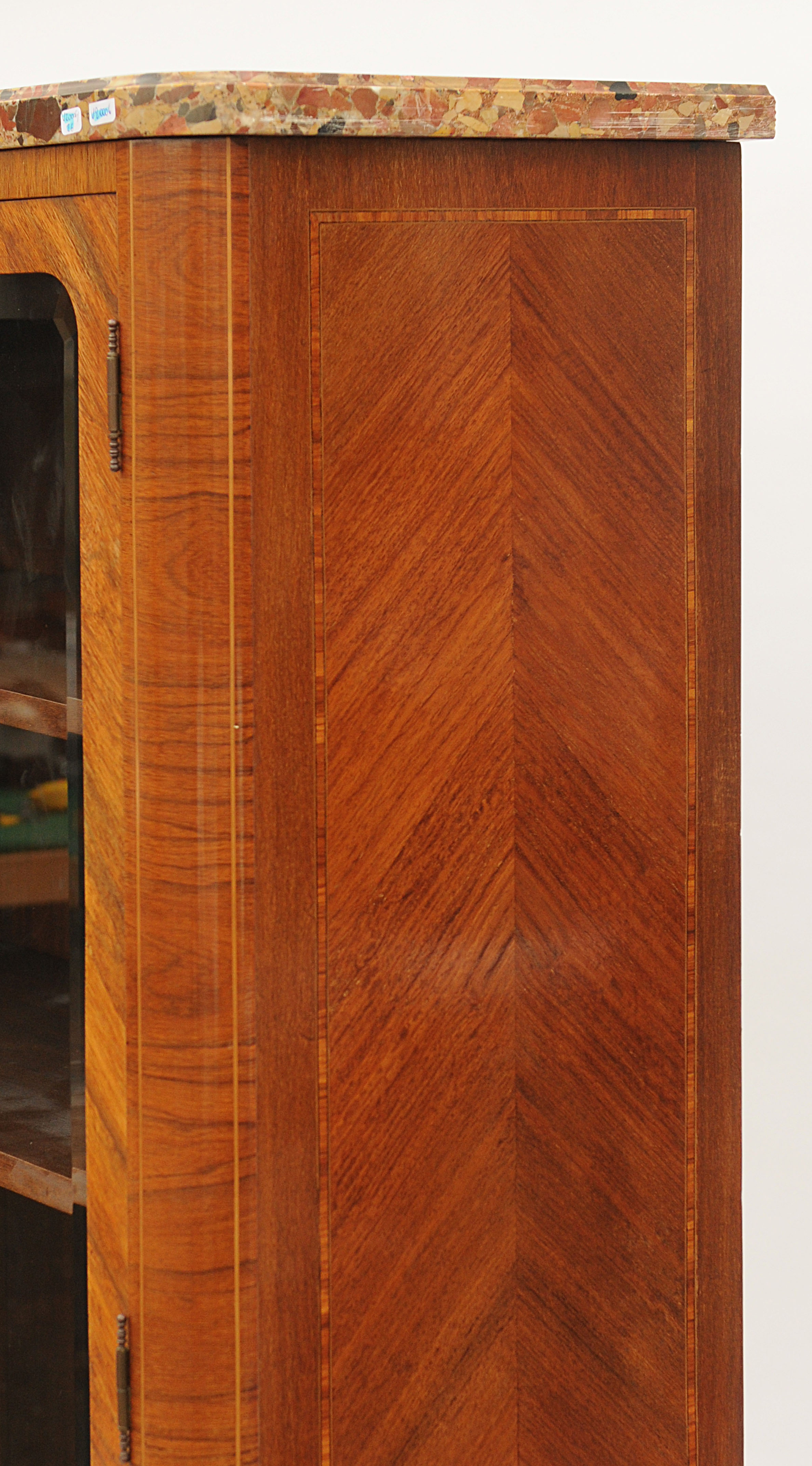 Showcase in marquetry