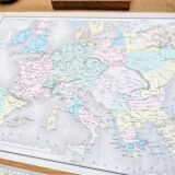 Feudal Europe, original map printed in 1879.