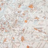 Angers vintage map 74x54cm