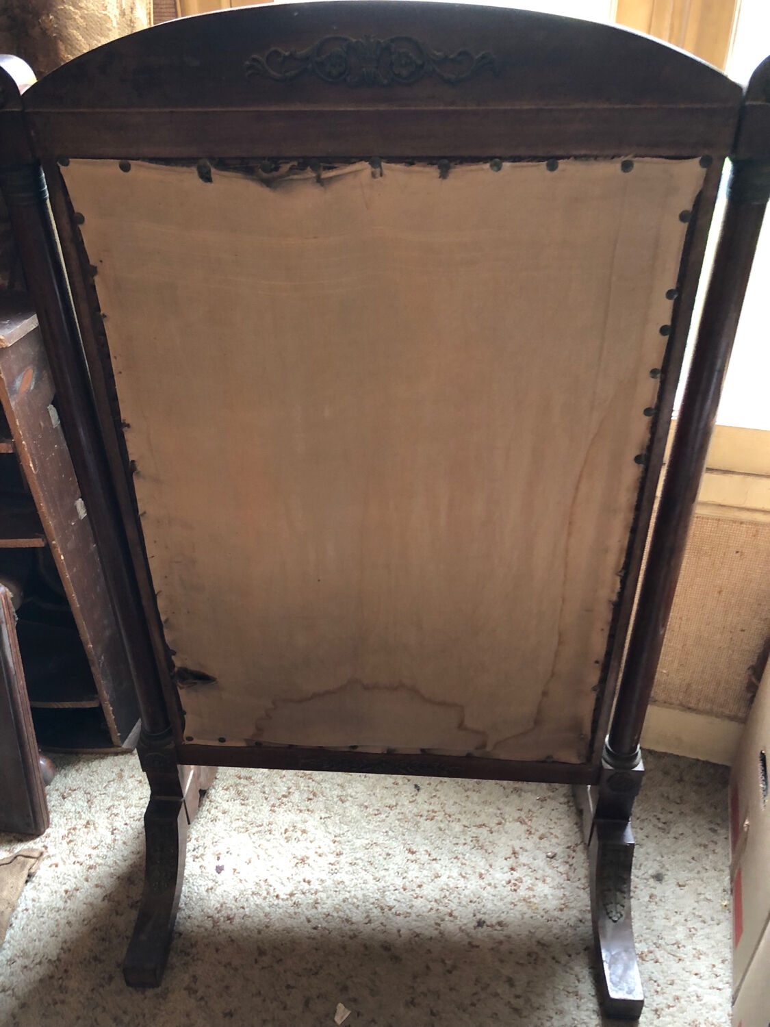 Fire screen chimney cover