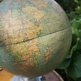 World map, vintage globe