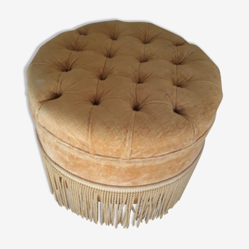 Pouf en velours