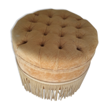 Pouf en velours
