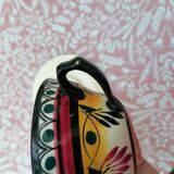 Hand-painted Breton earthenware cup and saucer from St Jean de Bretagne