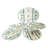 Longchamp dessert plates and oval dish