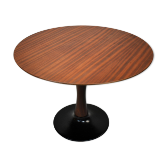 Designed Mahogany Round Dining Table, 1969