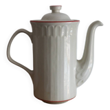 White porcelain coffee pot with red stripes – Model “Acanthus”
