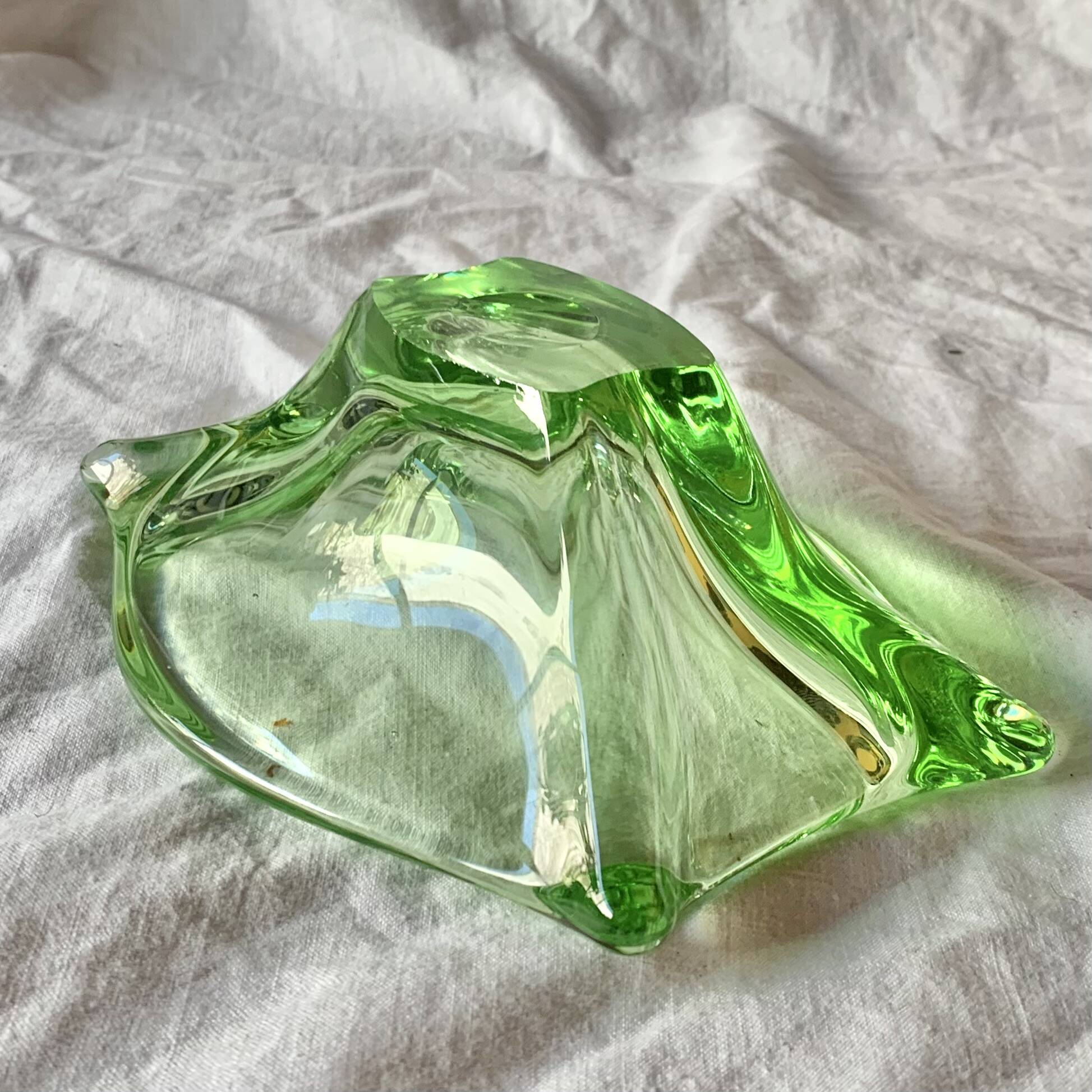 Val-Saint-Lambert crystal tray - 1960