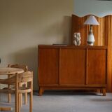 Mid-century buffet/enfilade in teak and oak, Danish cabinetmaker, 1960s