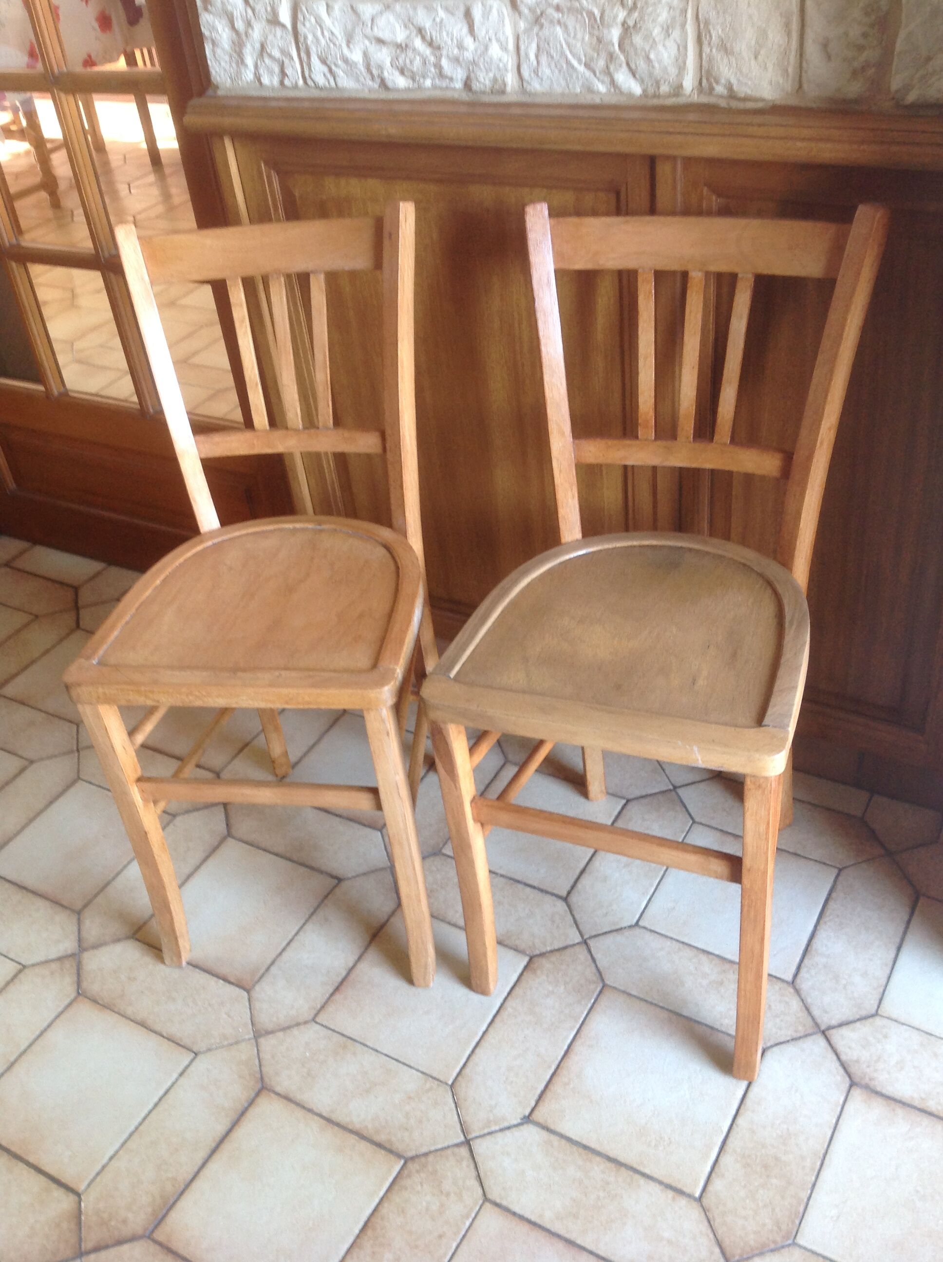 Pair of Luterma vintage bistro chairs