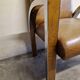 Aviator chair - In walnut veneer and chrome metal - 1970s design